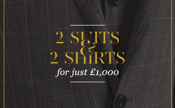 2 suits and 2 shirts for just £1000