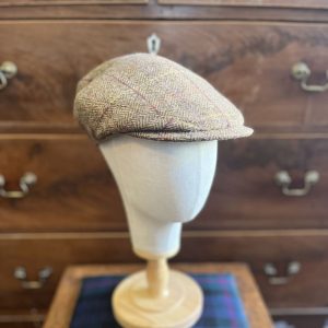 Yorkshire Flat Cap Brown\Purple Tweed