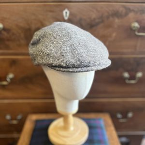 Yorkshire Flat Cap Grey Donegal Tweed