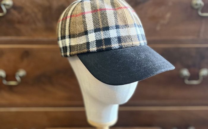 Baseball Cap – Heritage Check Tweed/Black Peak
