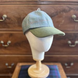 Baseball Cap - Green/Orange Tweed / Green Peak