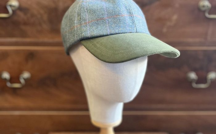 Baseball Cap – Green/Orange Tweed / Green Peak