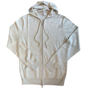 Cashmere Blend Hoody – Pale Stone