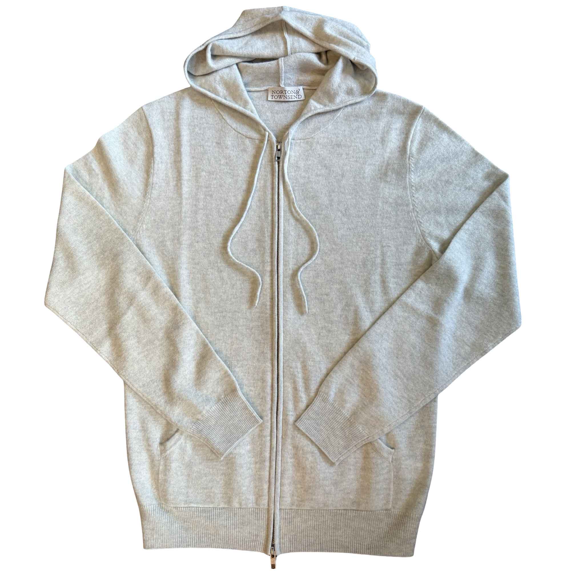 Cashmere Blend Hoody – Pale Stone