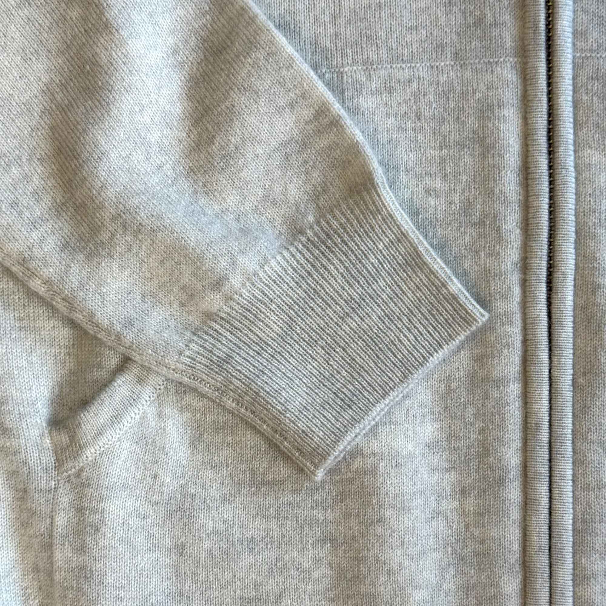 Cashmere Blend Hoody – Pale Stone - Image 3