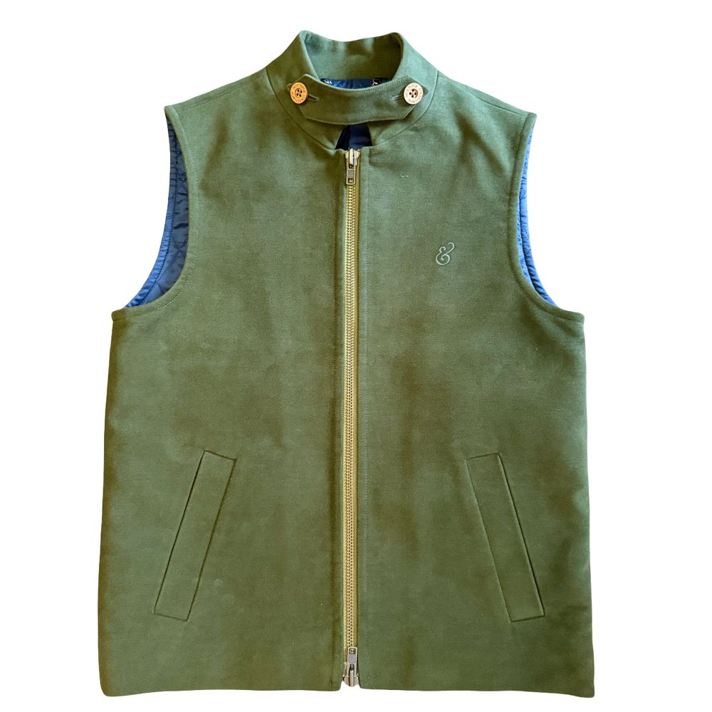 Khaki Tailor Made Moleskin Gilet