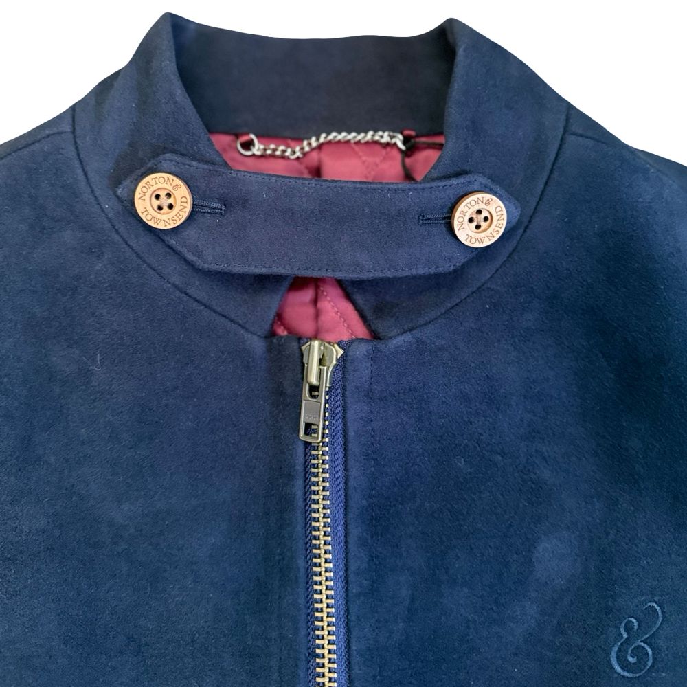Navy Tailor Made Moleskin Gilet - Image 3