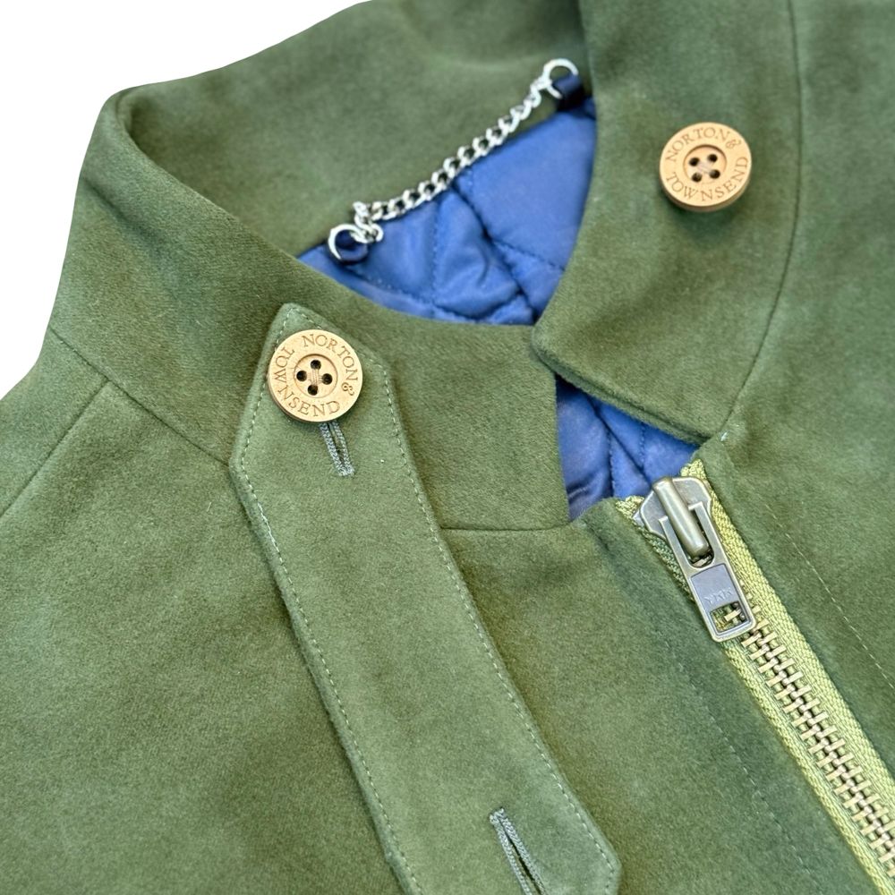 Khaki Tailor Made Moleskin Gilet - Image 6
