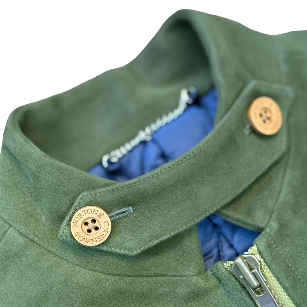 Khaki Tailor Made Moleskin Gilet - Image 5