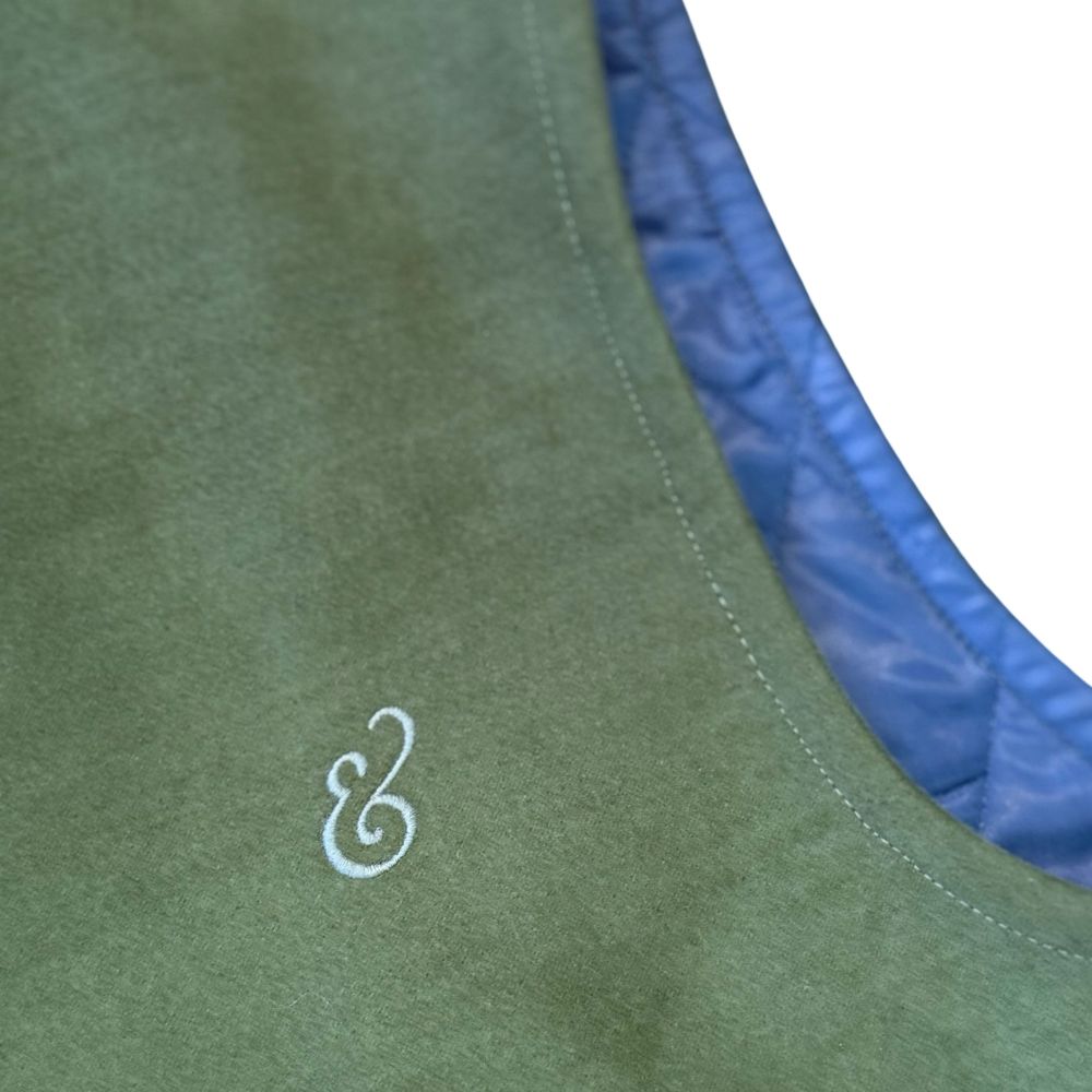Khaki Tailor Made Moleskin Gilet - Image 4